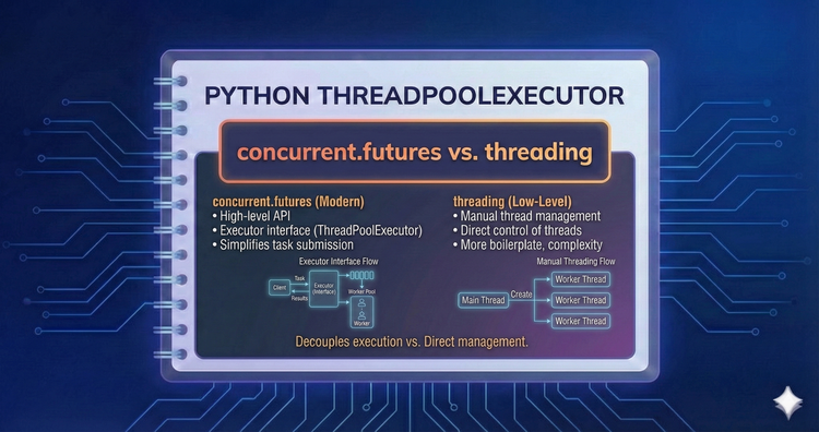 Python ThreadPoolExecutor - concurrent.futures vs. threading