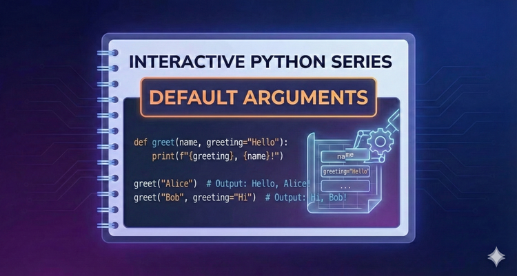 Interactive Python Series - Default Arguments