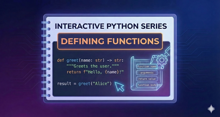 Interactive Python Series - Defining Functions