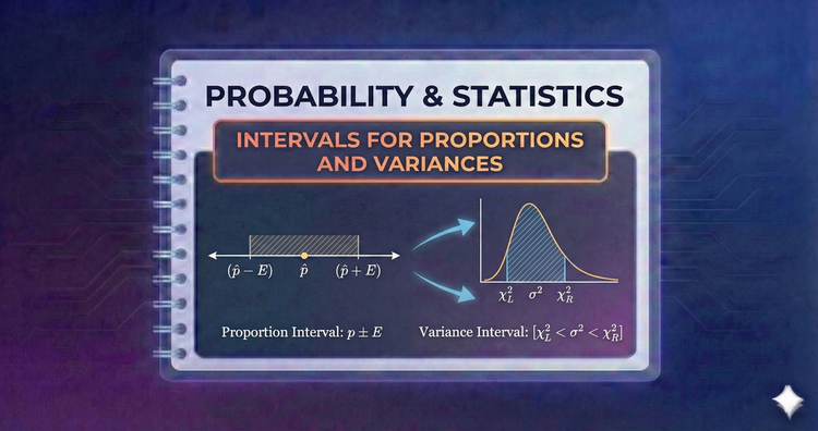 Probability & Statistics - Intervals for Proportions and Variances