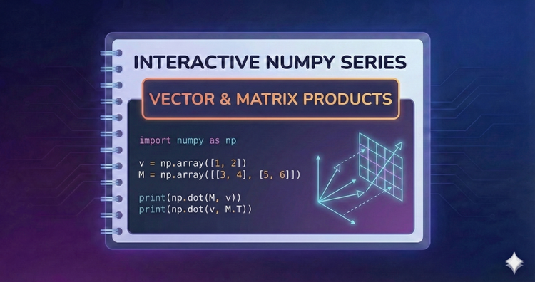 Interactive NumPy Series - Vector and Matrix Products