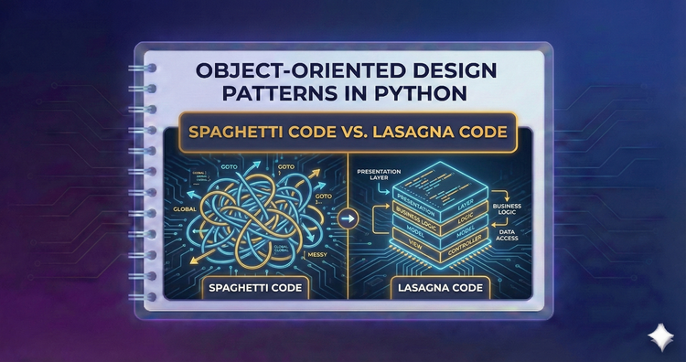 Object-Oriented Design Patterns in Python - Spaghetti Code vs. Lasagna Code