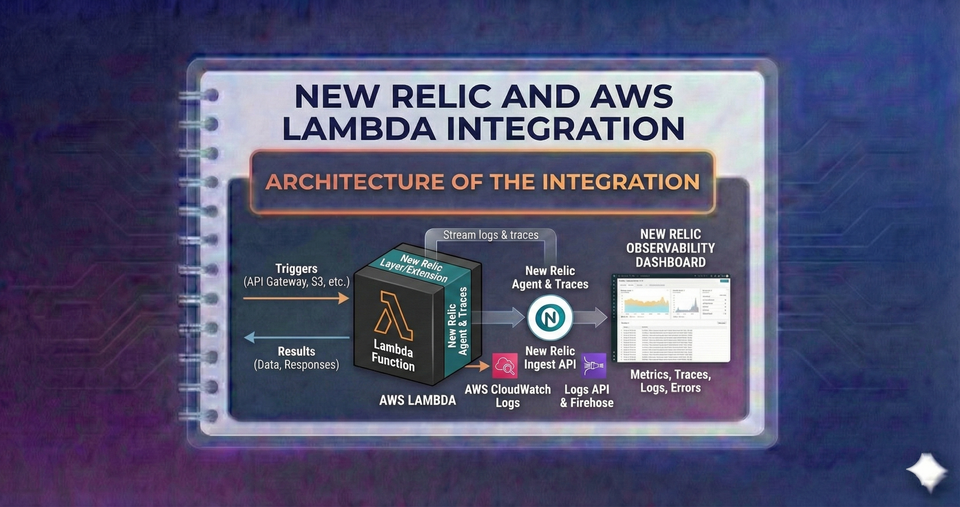 New Relic and AWS Lambda Integration - Architecture of the Integration