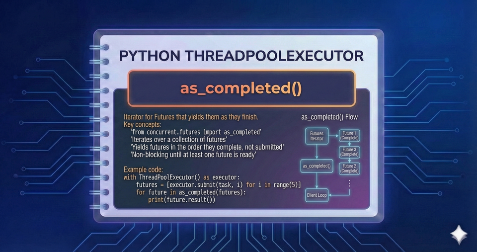 Python ThreadPool Executor - as_completed()