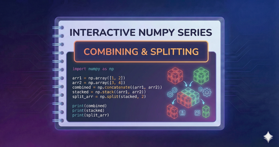 Interactive NumPy Series - Combining and Splitting