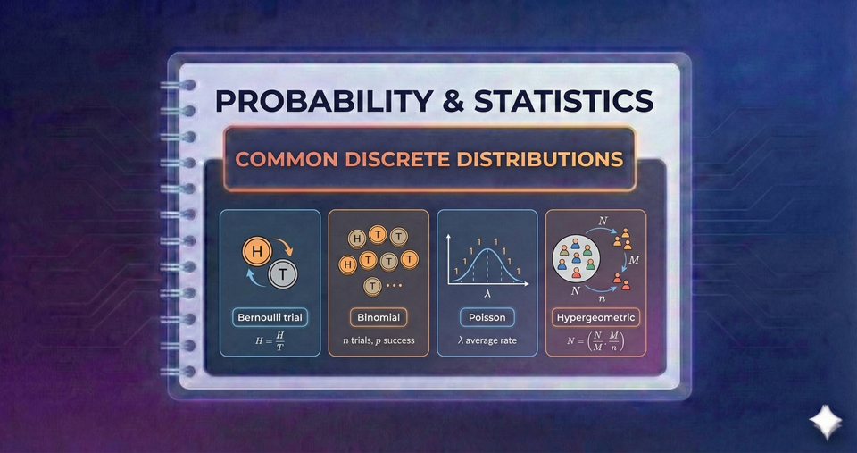 Probability & Statistics - Common Discrete Distributions
