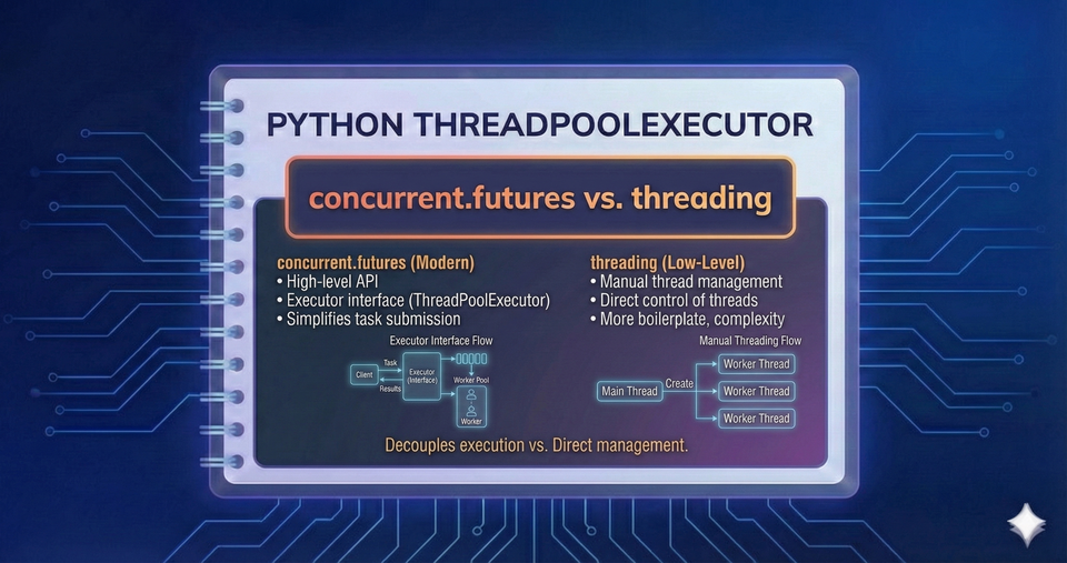 Python ThreadPoolExecutor - concurrent.futures vs. threading