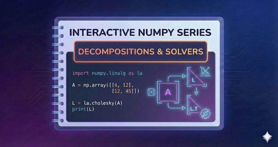 Interactive NumPy Series - Decompositions and Solvers