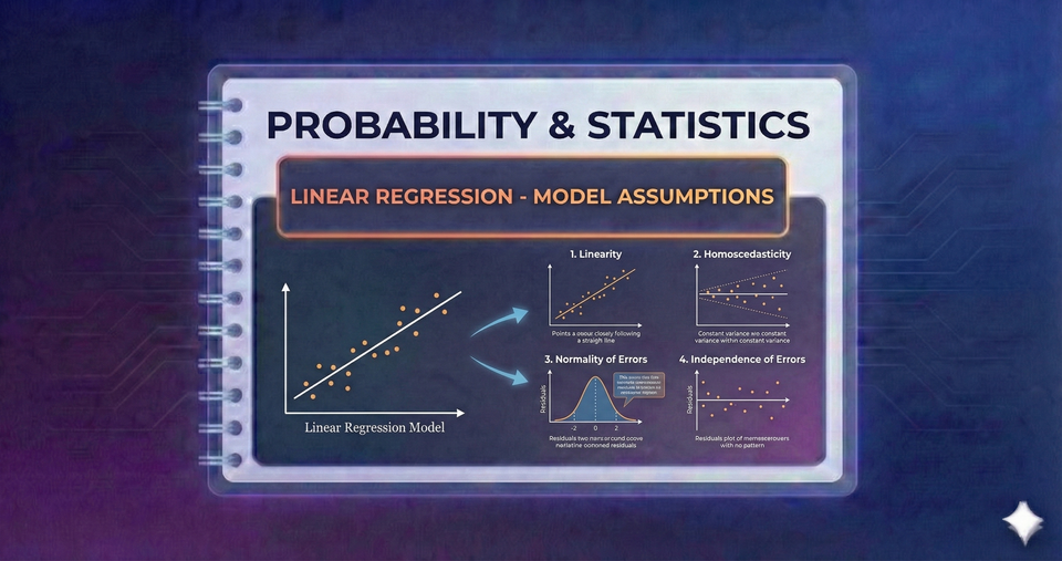 Probability & Statistics - Linear Regression - Model Assumptions