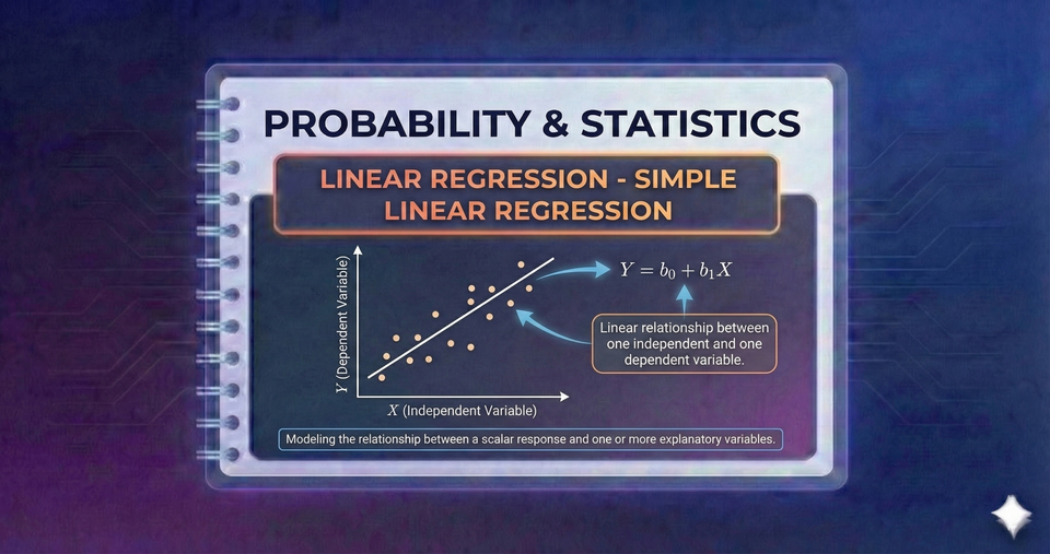 Probability & Statistics - Linear Regression - Simple Linear Regression