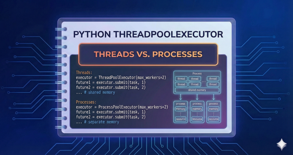 Python ThreadPoolExecutor - Threads vs. Processes